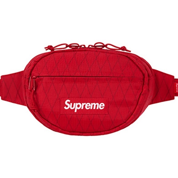 Supreme waist bag(FW18) Red unisex